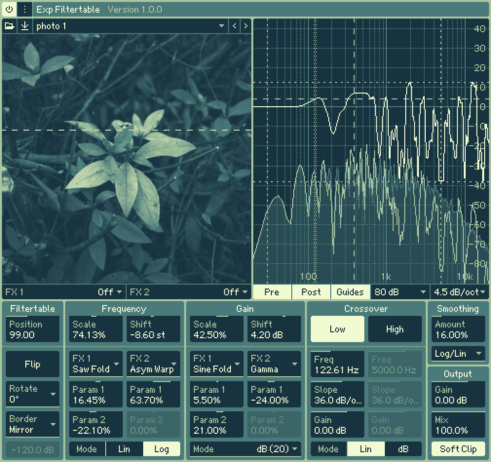 Exp Filtertable interface